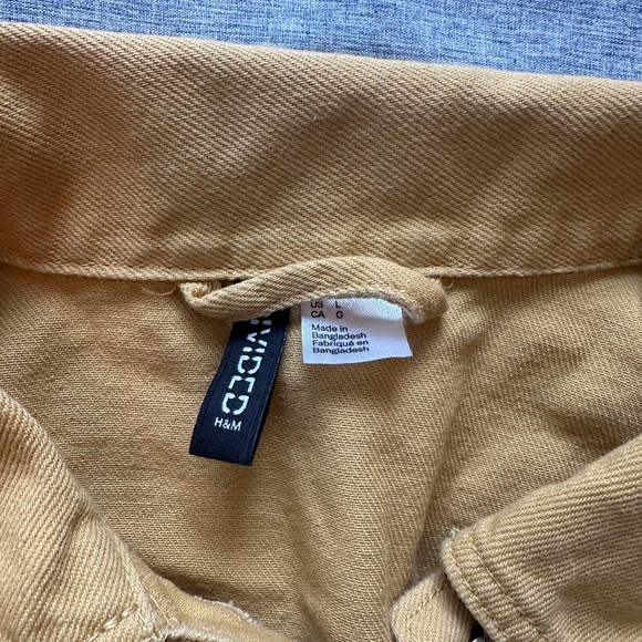 Yellow Cropped Jean Jacket - Picture 5 of 7